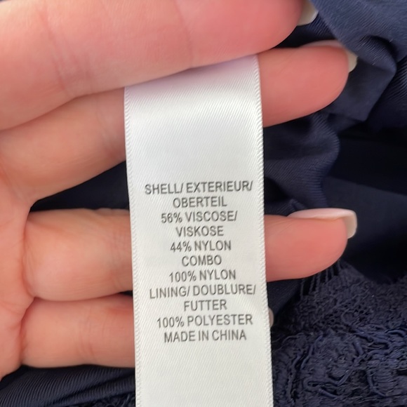 Adrianna Papell lace navy dress - Picture 10 of 16